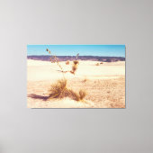 Witte zandyucca's canvas afdruk (Voorkant)