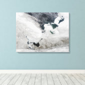 Witte Zee, Rusland Canvas Afdruk (Insitu (Houten vloer))