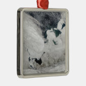 Witte Zee, Rusland Metalen Ornament (Rechts)