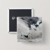 Witte Zee, Rusland Vierkante Button 5,1 Cm (Voorkant /achterkant)