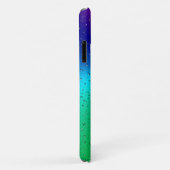 witte zeeduivel met regendruppels op regenboog Case-Mate iPhone case (Achterkant/rechts)