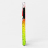 witte zeeduivel met regendruppels op regenboog Case-Mate iPhone case (Achterkant/links)