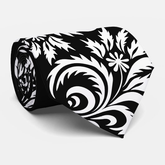 witte zeeduivel stropdas (Opgerold)