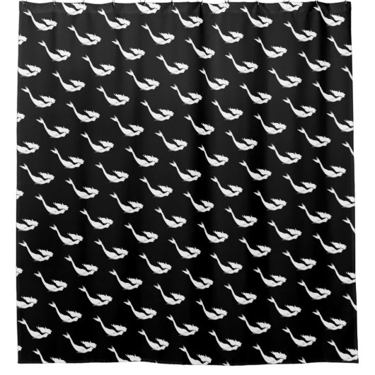 Witte Zeemeermin duiken Thunder_Cove Douchegordijn (Voorkant)