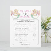 Witte Zeemeermin Moeder Worden. Mama of Papa Kaart (Staand voorkant)