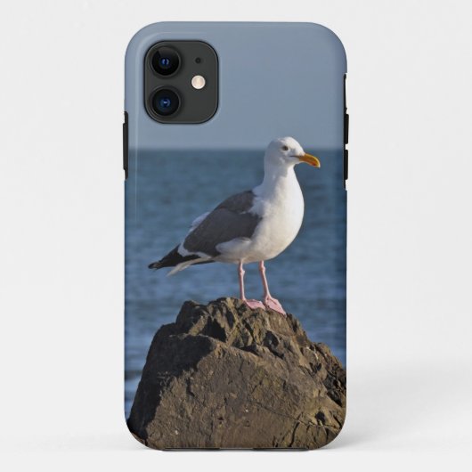 Witte zeemeeuw en oceaan Case-Mate iPhone case (Achterkant)