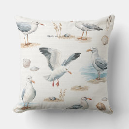 Witte zeemeeuw Sierkussen