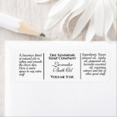 witte zeep in  stijl en cosmetisch etiket (Insitu)