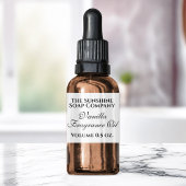 witte zeep in  stijl en cosmetisch etiket