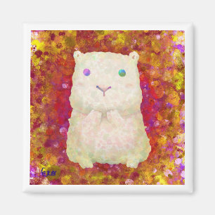 witte zeep (rood) magneet