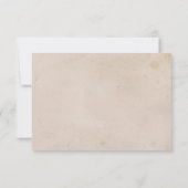 Witte Zeeschelp Strand Bruiloft RSVP Kaart (Achterkant)