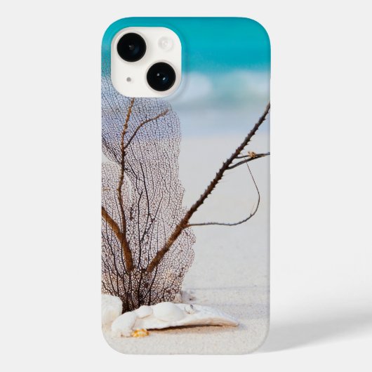 Witte zeeschelpen op een tropisch strand Case-Mate iPhone case (Achterkant)