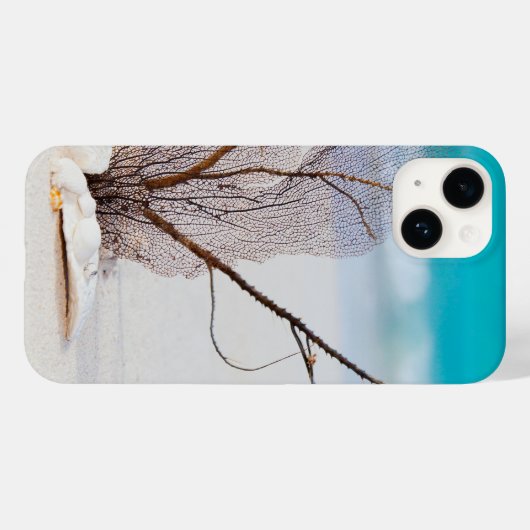 Witte zeeschelpen op een tropisch strand Case-Mate iPhone case (Achterkant (horizontaal))