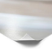 Witte zeeschelpen Tropisch strand Zeeschelpen Kust Foto Afdruk (Hoek)