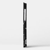 witte zeeschildpad op zwarte steen Case-Mate iPhone case (Achterkant / Links)