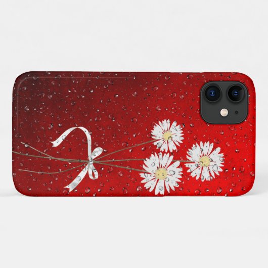 witte zeeschildpadden met regendruppels Case-Mate iPhone case (Achterkant (horizontaal))