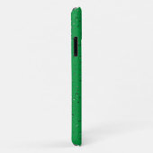 witte zeeschildpadden met regendruppels op groen Case-Mate iPhone case (Achterkant/rechts)