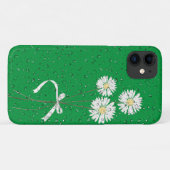 witte zeeschildpadden met regendruppels op groen Case-Mate iPhone case (Achterkant (horizontaal))