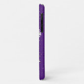 witte zeeschildpadden met regendruppels op paars Case-Mate iPhone case (Achterkant/links)