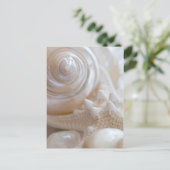 Witte zeeschols Stapelvis Tropische strand Zeeslag Briefkaart (Staand voorkant)