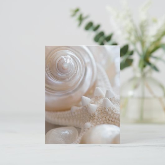 Witte zeeschols Stapelvis Tropische strand Zeeslag Briefkaart (Staand voorkant)