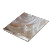 Witte zeeschols Stapelvis Tropische strand Zeeslag Tegeltje (Zijkant)