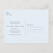 Witte Zeester Blauwe Strand Bruiloft Save The Date Aankondigingskaart (Achterkant)