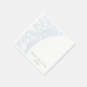 Witte Zeester Blauwe Strand Elegante Trouw Servetten (Hoek)