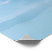 Witte Zeilboot Oceaan Gloed Poster (Hoek)