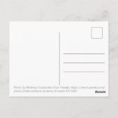 Witte zeilboot op water briefkaart (Achterkant)