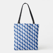Witte zeilboten tote bag (Achterkant)