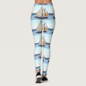 witte zeilmaineschoer leggings (Achterkant)