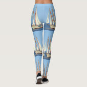 witte zeilschoener leggings (Achterkant)