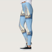 witte zeilschoener leggings (Links)