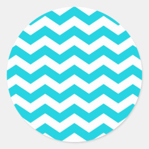Witte Zig Zag Sticker