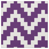 Witte zigzag Ikat & aangepaste Paarse achtergrond Stof (Close Up)