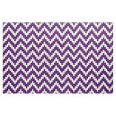 Witte zigzag Ikat & aangepaste Paarse achtergrond Stof (Fat Quarter)