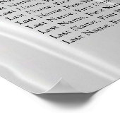 Witte Zijde zijde met lichte Oranje parelzetgrafie Poster (Hoek)