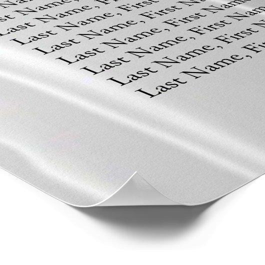 Witte Zijde zijde met lichte Oranje parelzetgrafie Poster (Hoek)