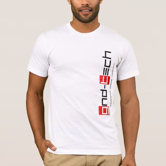 witte zijkant logo t-shirt (Voorkant)