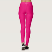 Witte zijstreep roze Leggings of kies kleuren (Achterkant)