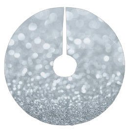 Witte Zilveren Glitter Bokeh Glam Schittering Glit Kerstboom Rok