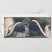 Witte Zilveren Glitter Sparkle VIP Ticket Trouwfee Kaart (Achterkant)