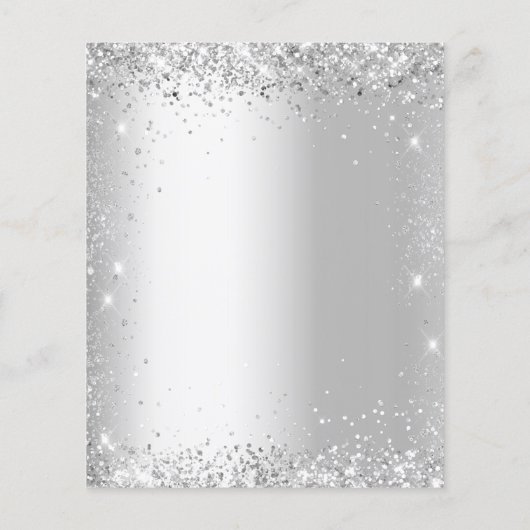 Witte zilveren glitter-sparkles (Achterkant)