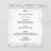 Witte zilveren glitter-sparkles (Voorkant)