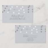 Witte Zilveren String Lights Modern Verwijs Een Vr Aanbevelingskaartje (Voorkant / Achterkant)