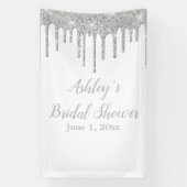 Witte & Zilveren Vrijgezellenfeesten Achtergrond F Spandoek (Verticaal)