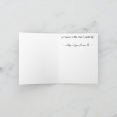 Witte zilverreiger, Aurora & Maan wenskaarten Bedankkaart (Binnen)