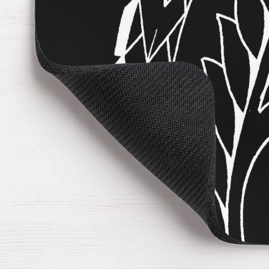 Witte zilvervis Nieuw-Zeelandse nationale symboolk Muismat (Hoek)