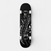 Witte zilvervis Nieuw-Zeelandse nationale symboolk Skateboard (Voorkant)